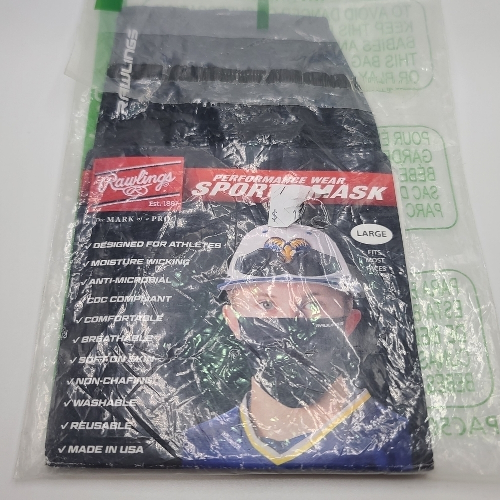 Rawlings Sports Performance Face Mask, Large
